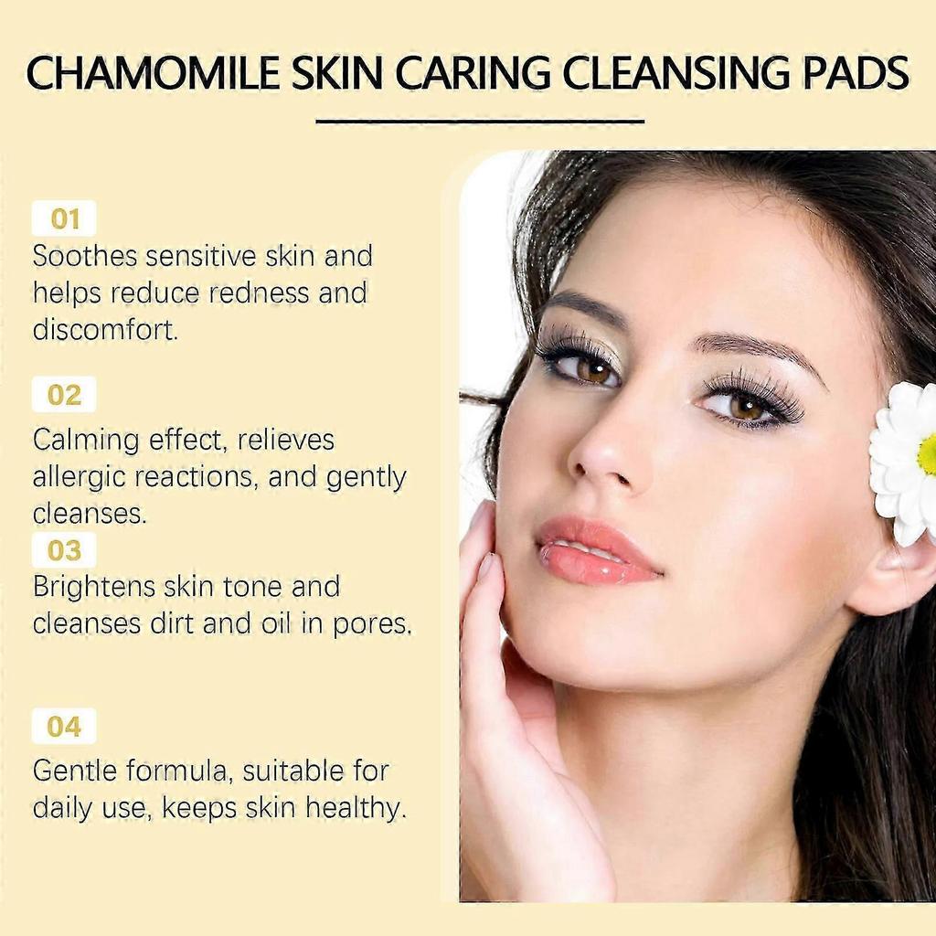 Chamomile Soothing Cleansing Pad Gently Cleanses, Moisturizes, Refreshes And Deeply Cleanses Facial Pores