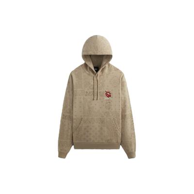Kith Холстовая мужская толстовка с капюшоном Paisley Nelson Tan KHM031466-210