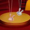 Ожерелье «Планета Кролик» Легкий роскошный нишевый дизайн Год Кролика Подарок на день рождения для девушки и подруги