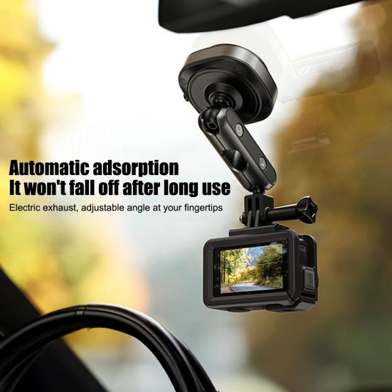 Action Camera Suction Cup Mount for GoPro for Insta360 for DJI 360 Degrees Adjustable Car Windshield Mount Folding Sports Camera Holder