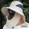 360 Degrees Protection Sun Hat Anti-UV Sunscreen and Shading Agricultural Work Hat Adjustable Breathable Fisherman Hat Spring
