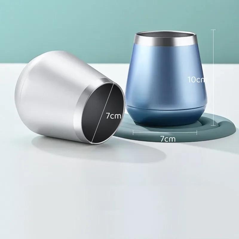 304 Нержавеющая сталь Кофейная чашка Вакуумный термос Чашка в форме яйца Двухслойная теплоизоляция Бытовая чашка для молока Сока Пива Воды