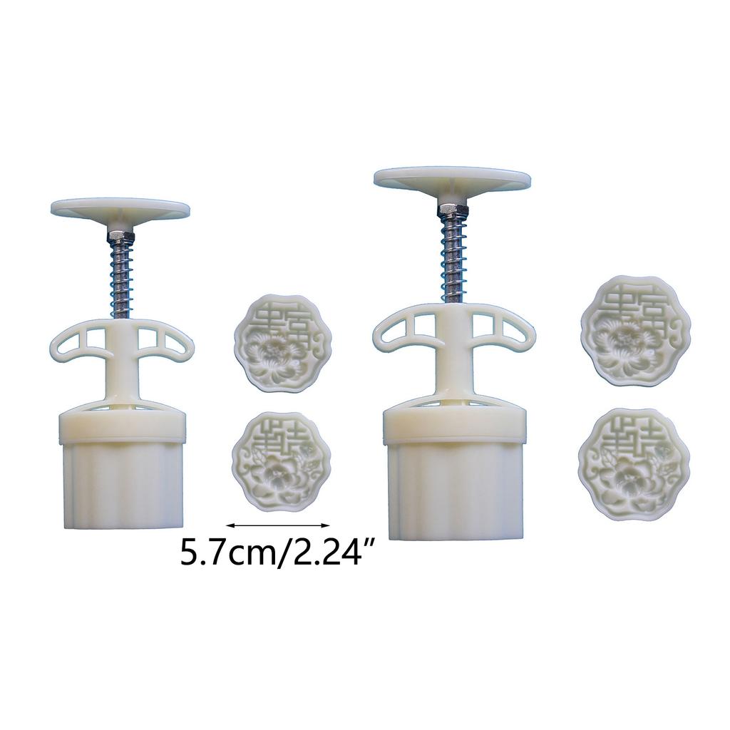 Формы для лунных пряников с цветочным принтом, праздник середины осени, приспособление для изготовления лунных пряников, штампы для печенья, ручной пресс, инструмент для выпечки лунных пряников