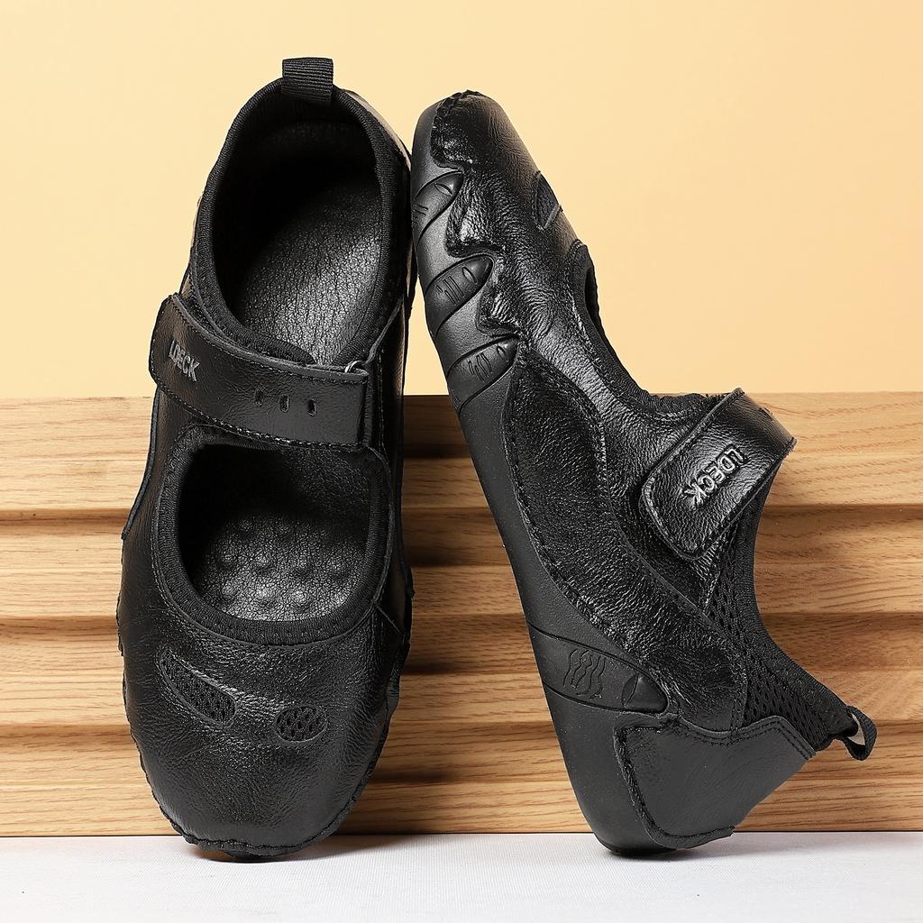 Мода Новая Спортивная Повседневная Женская Пляжная Обувь из Натуральной Кожи Модные Мэри Мягкая Подошва Кроссовки Износостойкий Большой Размер Ручная Работа Женская Обувь