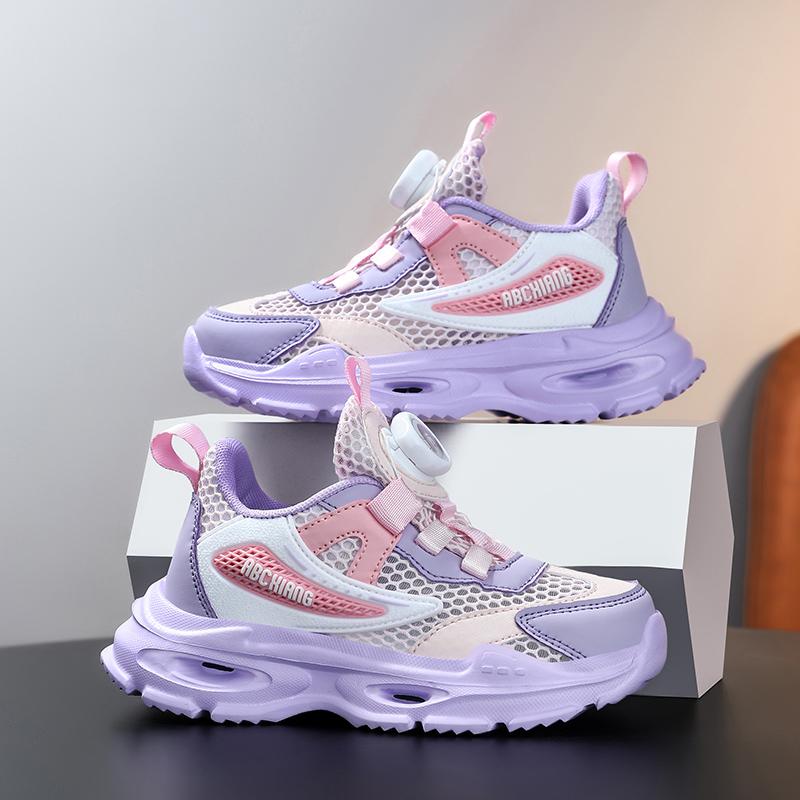 Детская мода Four Seasons Дышащая повседневная обувь для детей Бег Спорт Студенты Девочки Трендовые удобные кроссовки для спортзала