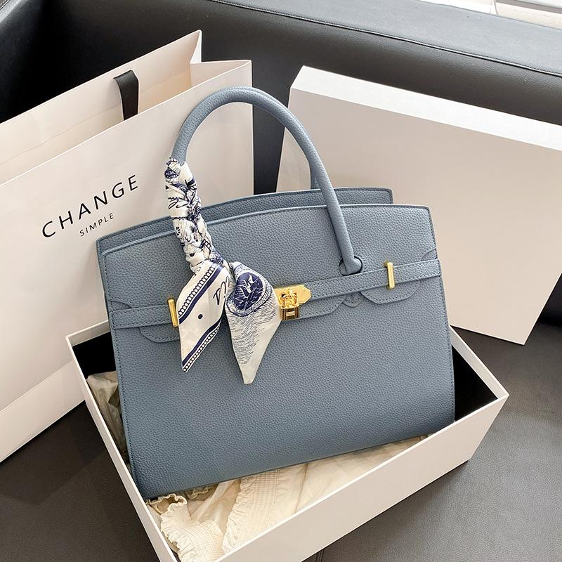 Новая сумка высокого класса, шелковый шарф, контрастная платиновая сумка, портативная на плечо женская сумка