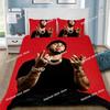 Постельное белье с принтом Anuel AA Real Hasta La Muerte: пододеяльник, наволочка, комплект для спальни мальчика, девочки, детская, односпальная, двуспальная, большого размера