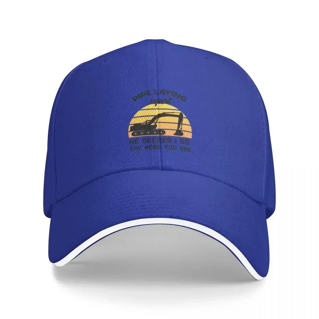 The Deeper I Go the More You Owe Pipe Laying Expert Gift Cap Baseball Cap trucker hat hat Unisex luxury boy child hat Womens