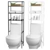 Bathroom Storage Rack Large-Capacity Strong Load-bearing Easy Installation Multi-Layered Freestanding Over-Toilet Storage Shelf