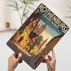 Rothenburg Ob Der Tauber Travel Poster Customized Vintage Metal Signs Wall Art Retro Tin Plaque for Living Room Decoration House
