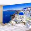 Tapestry Wall Hanging Beautiful Sea Beach Landscape Art Bedroom Window Decoration Background