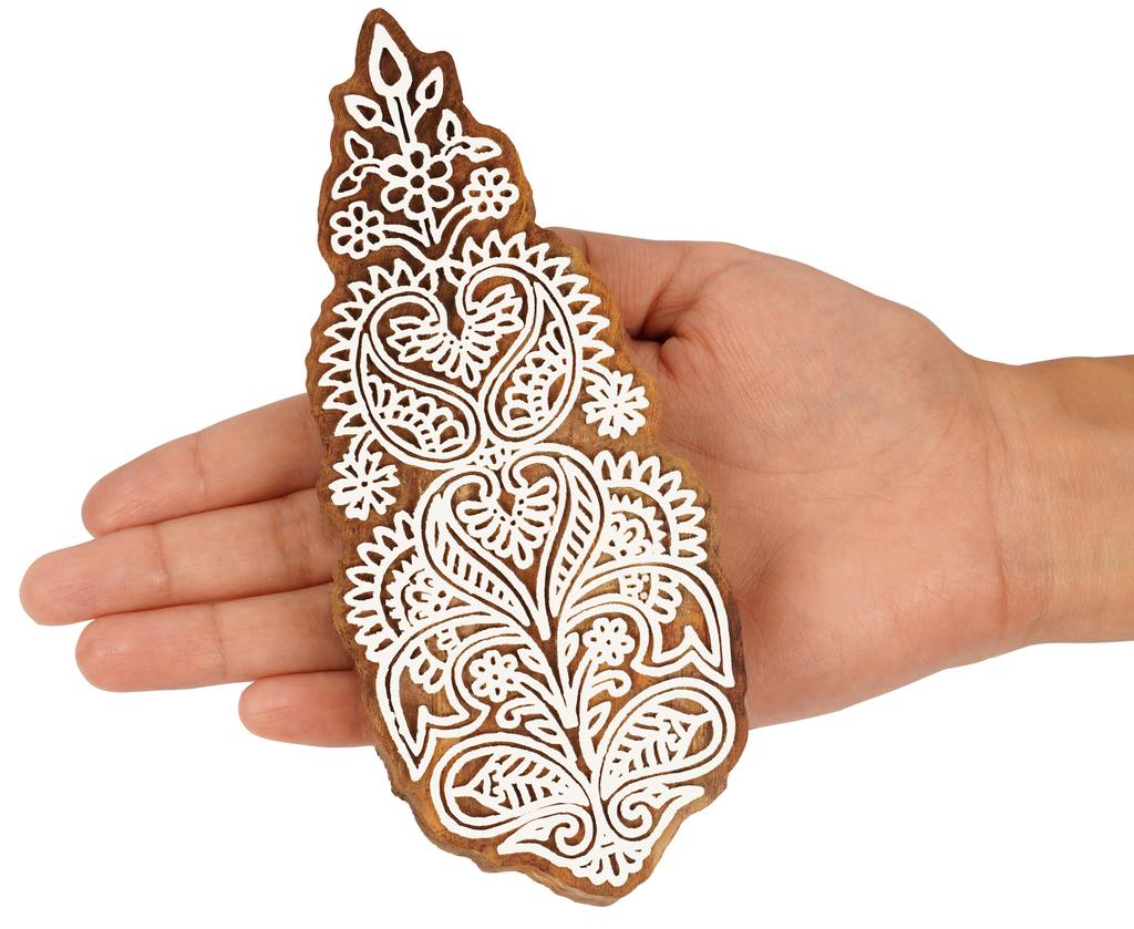 IBA Indianbeautifulart Textile Printing Block Asian Block Motif Hand Carved Wood Stamp