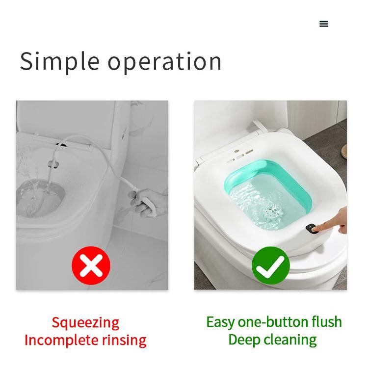 Электрический складной унитаз-биде, послеродовое женское сиденье для унитаза, самоочищающийся ирригатор для бедер, ванна для замачивания, лечение геморроя