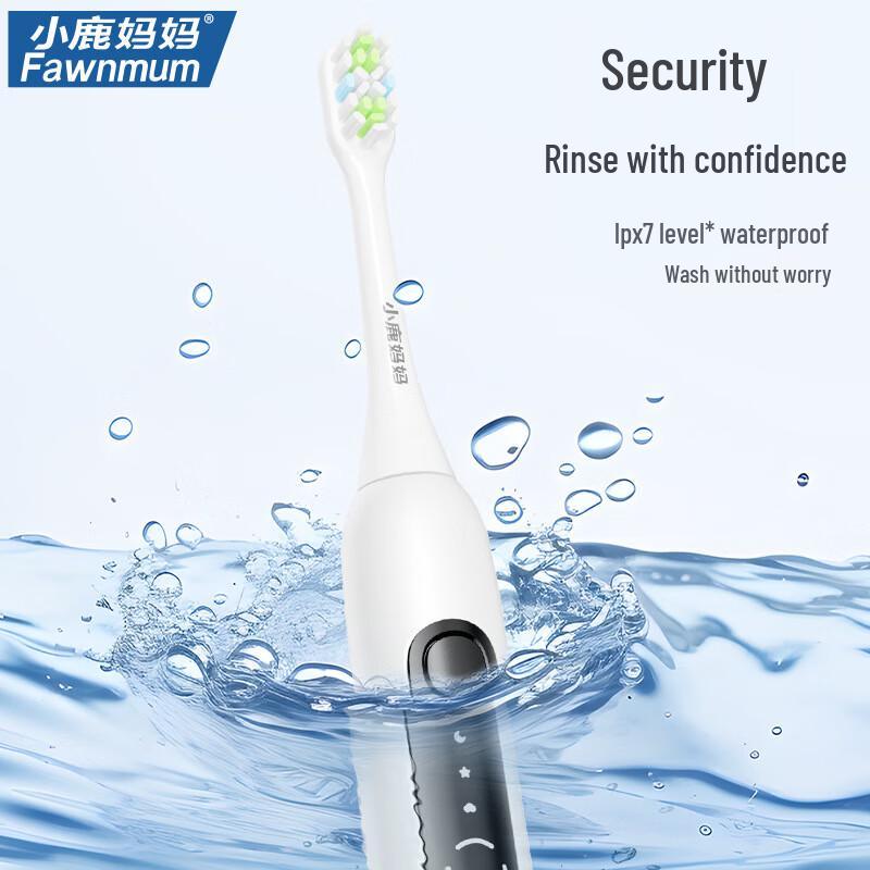 FAWNMUM Electric Toothbrush Set with 3 Brush Heads