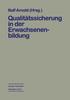 Книга Qualitatssicherung In Der Erwachsenenbildung