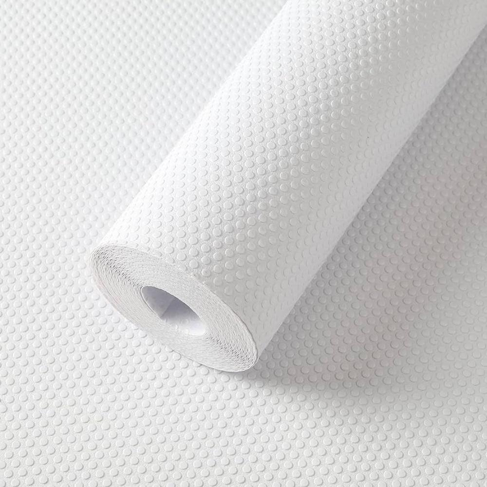 Anti-slip mat, white, flexible, strong, for kitchen, garage, drawers, 300x50cm