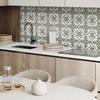 Vinyl Wall Tile Decoration for Office Plant Pattern on Background 10x40x20 cm