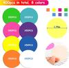 Transparent Round Sticky Notes - Reusable, Colored PET Fluorescent Index Stickers