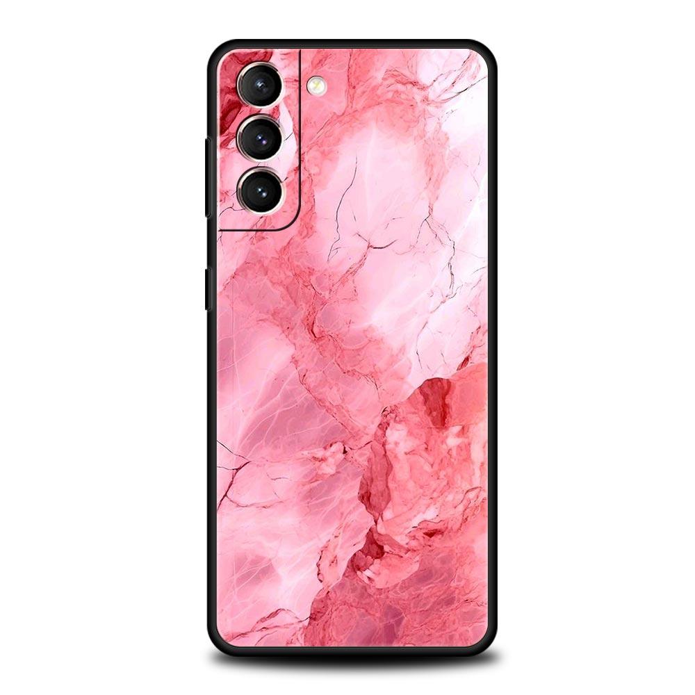 Мраморный чехол для телефона Samsung Galaxy S26 Ultra S25 Plus S24 FE S23 S22 5G S21 S20 Черный Мягкий