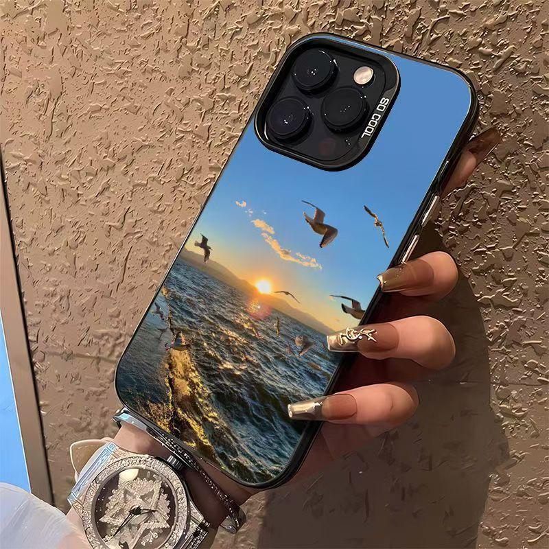 Чехол для телефона Sunrise Ocean Seagull для Apple iPhone16promax - мягкий силиконовый противоударный креативный чехол