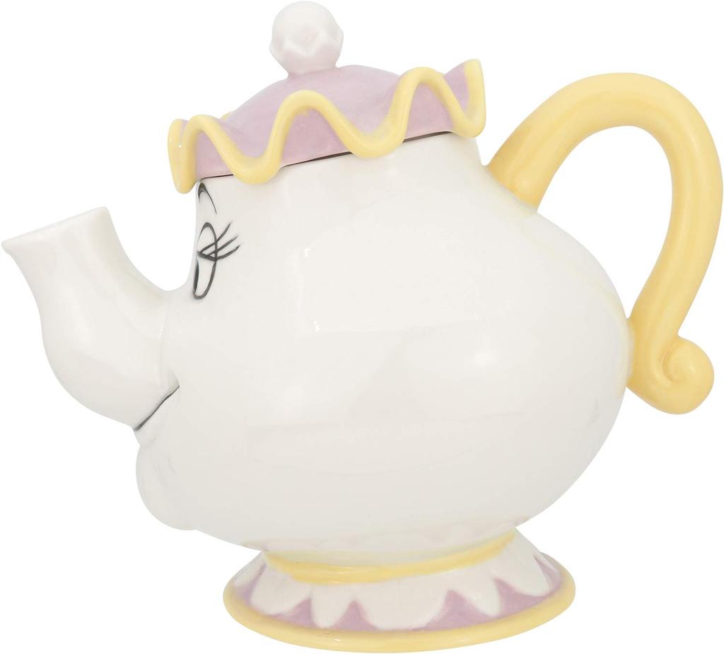 Sun Art Disney and the Potts and Chip Tea Set Teacup Set Tea Pot Beauty and the Beast Goods Ornament Disney Interior SAN2704 "Beauty Beast" Mrs.