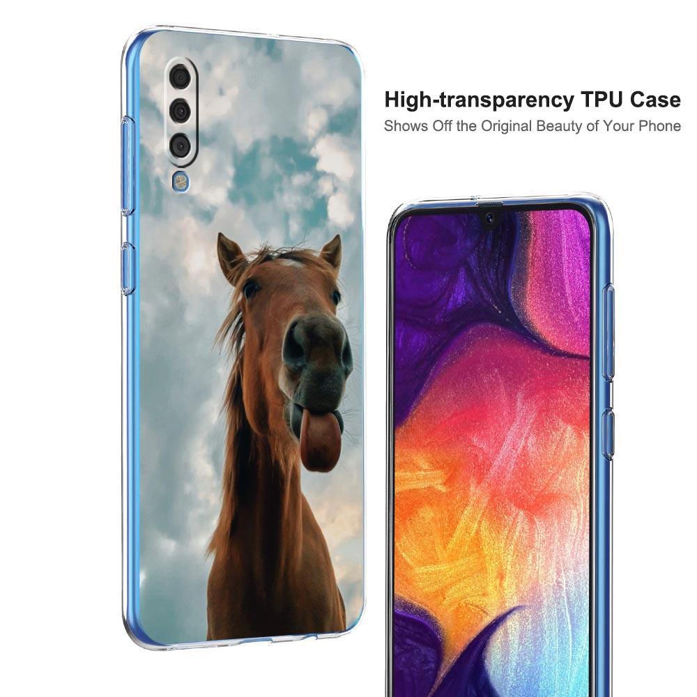 Чехол для телефона Samsung A26 A36 A56 A54 A52 A50 A70 A40 A20S A20E A12 A14 A16 A22 A24 A42 A34 A32 5G A04s A06 Чехол Лошадь Животное