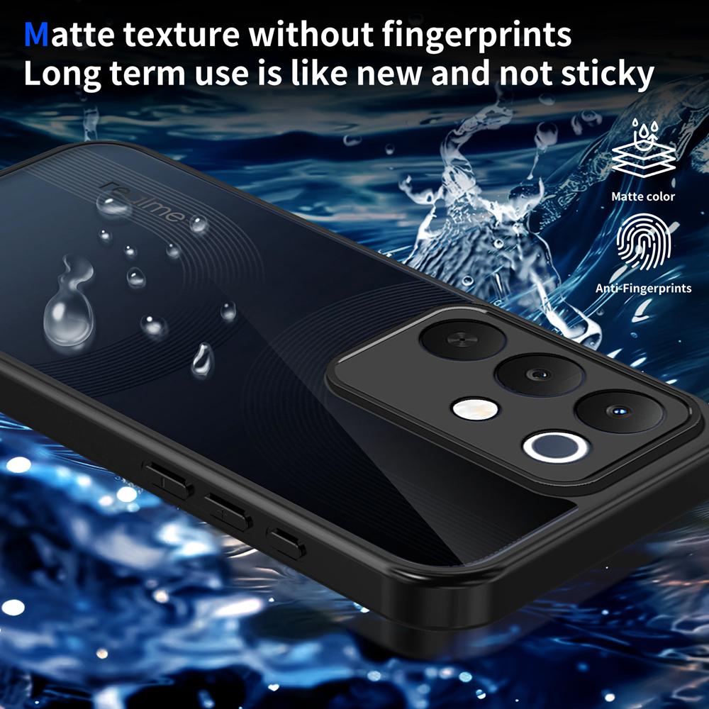 KEYSION Матовый полупрозрачный черный чехол для телефона Realme C85 4G 5G силикон+ПК прозрачная противоударная задняя крышка для OPPO Realme C85 Pro