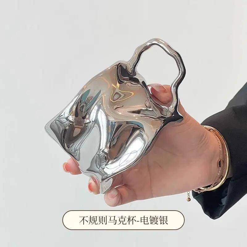 Керамическая кружка с английскими буквами и парами, винтажная чашка для завтрака, кофе, чашка для молока, чашка для питья, современная простая посуда для питья