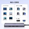 UGREEN 1061 Revodok USB-C хаб с выходом HDMI 4K@30Hz, быстрой зарядкой 100 Вт, передачей данных 5 Гбит/с и портом LAN 1 Гбит/с