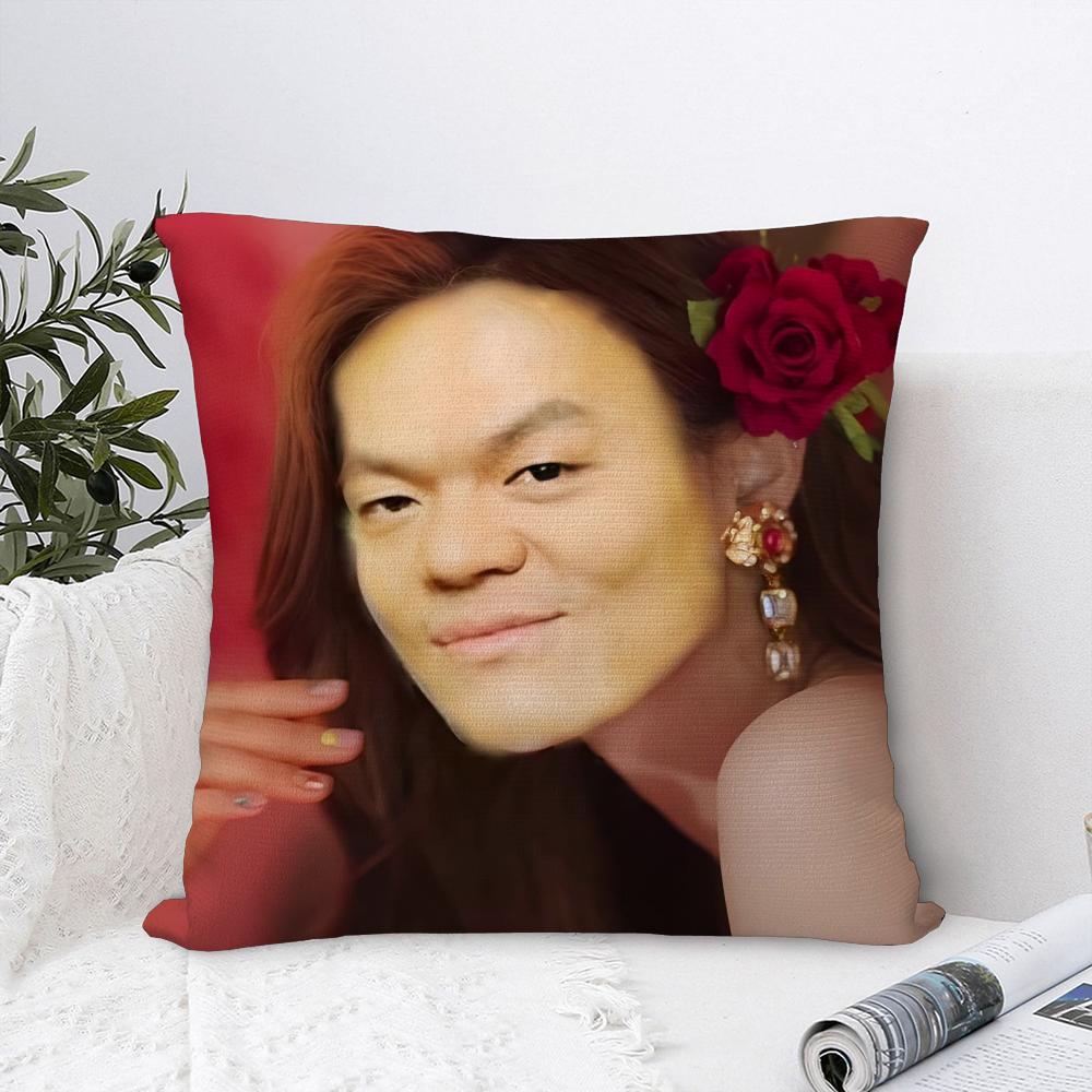 JYP Мем Роскошная Наволочка Декоративная для Дивана Домашняя Двусторонняя Печать Плюшевые Квадратные Наволочки для Подушек Декор Подушки Чехол