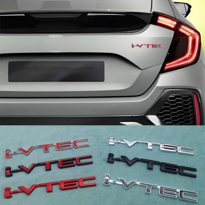 1 шт. 3D Металлические Объемные Буквы Эмблема i-VTEC Значок Наклейка на Боковое Крыло Автомобиля Заднюю Крышку Багажника для Accord Civic Accord Odyssey CRV Аксессуары для Украшения