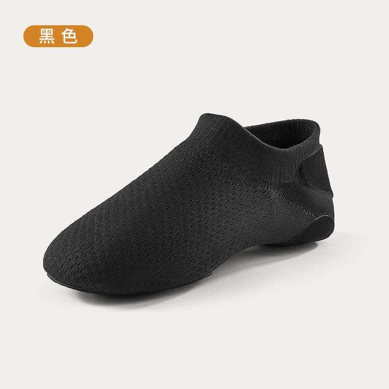 Унисекс Нейлоновый верх Кожаная подошва Слипоны Джазовая обувь Для женской и мужской танцевальной обуви