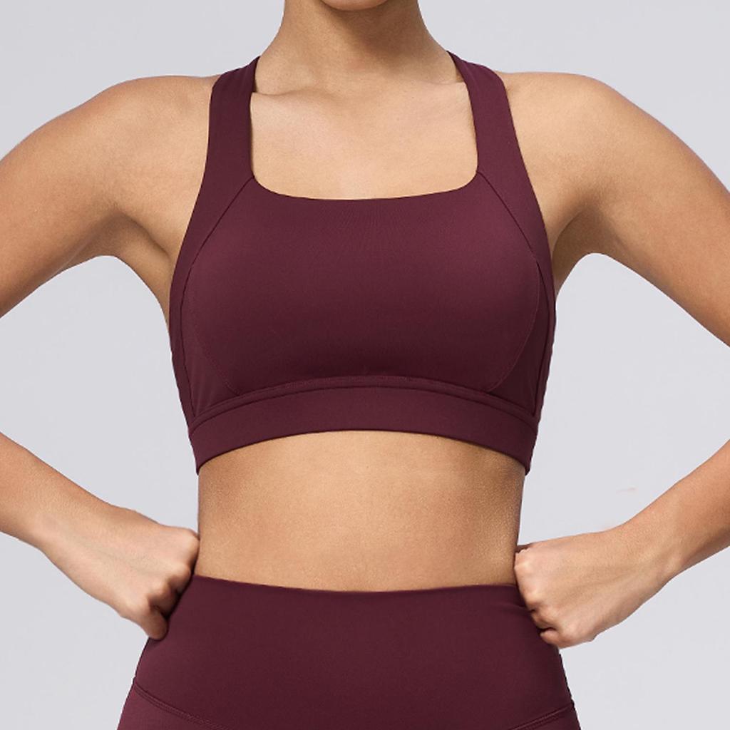 Европейский и американский спортивный бюстгальтер для женщин с высокой степенью поддержки и ощущением облака: Ударопрочный, Высокоэластичный Топ для Йоги для Бега и Фитнеса на Открытом Воздухе
