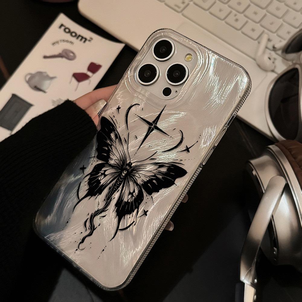 Чехол для телефона Feather Luster для Samsung A53 A14 A33 A12 A32 S24 S23 Plus S20 S21 FE для iPhone 17 15 16 13 Pro 17 16 Pro Max Чехол для телефона с бабочкой и бантом