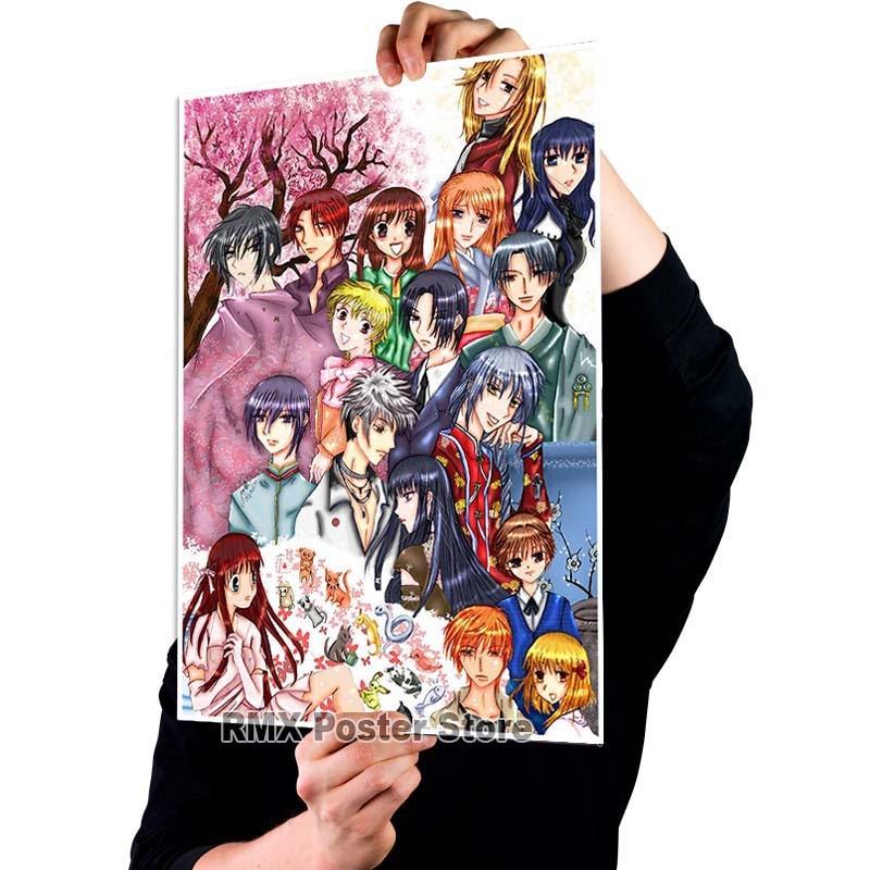 HD печать аниме корзина с фруктами плакаты белая бумага с покрытием постер для рисования настенный художественный декор гостиная домашний бар украшения фотографии