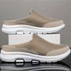 Мужские мокасины Mule Half Sneakers, повседневная обувь для ходьбы на открытом воздухе, кроссовки без задника, обувь без задника