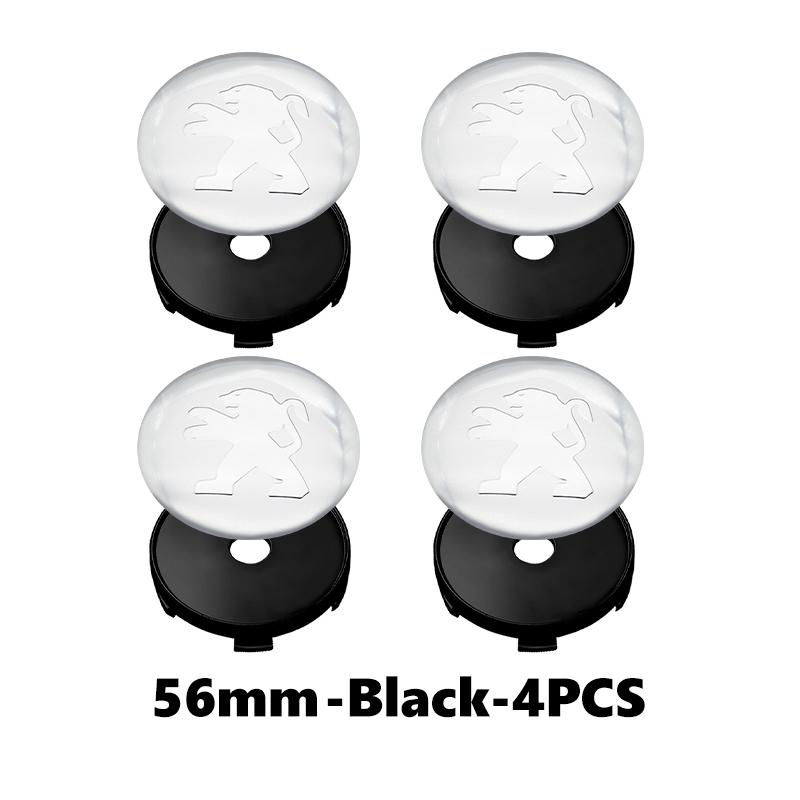 For Peugeot 4pcs Car Wheel Hub Center Cover Tire Rim Cap Decoration Sticker 206 307 308 3008 207 208 407 508 2008 5008 107 106