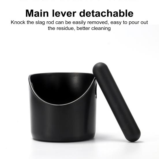 Нок-бокс для кофе, нескользящая резиновая основа, амортизирующий контейнер для гущи для эспрессо, бариста, мусорное ведро, ведро для кухни, принадлежности для кафе