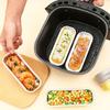 5Pcs Disposable Bbq Pans Aluminum Foil Air Fryer Baking Tray Tin Foil Pans Box Grilling Tray For Air Fryer Kitchen Accessories