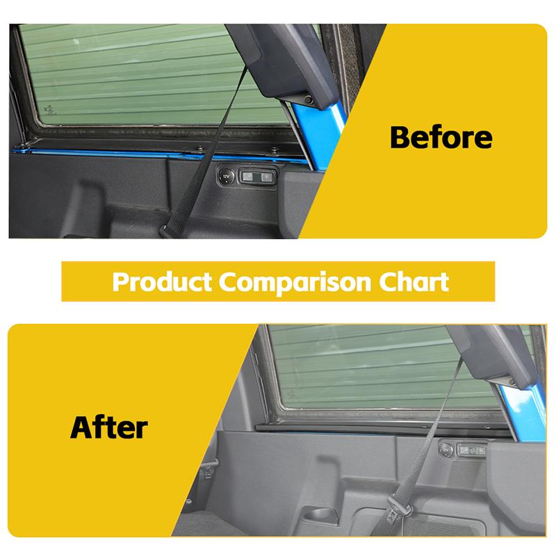 Резиновая полоска для заднего бампера автомобиля, подходит для Ford Bronco 2021 2022 2023 2024 2025, аксессуары для салона автомобиля, 100 см