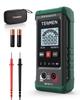 TESMEN Digital Compact Multimeter with Smart Measurement and Voltage and Continuity Green TM-510 Tester, 4000-Count Auto-Range Non-Contact Detection,