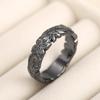 Simple Stylish Carved Flower Design Women Ring Anniversary Gift Graceful Female Finger Ring Fashion Jewelry Hot Sale
