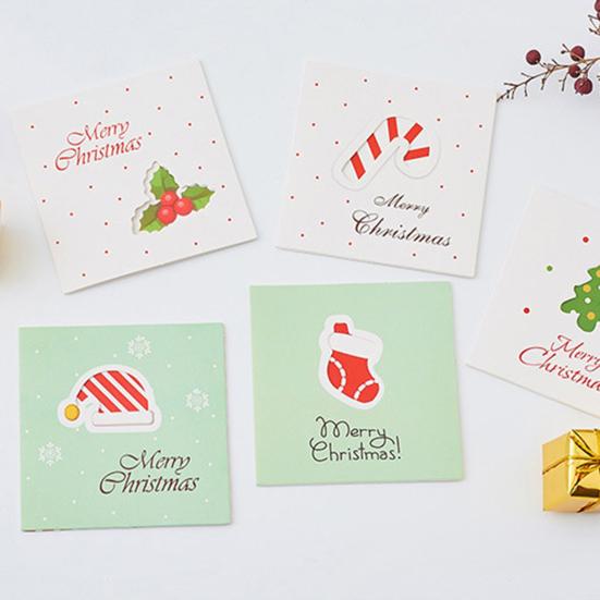 Поздравительная открытка Модная красочная легкая рождественская открытка Экологичная инновационная рождественская открытка Рождественская открытка для подарков