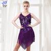 Latin Dance Sequin Fringe Dress Stage Performance Competition Party Costume Women