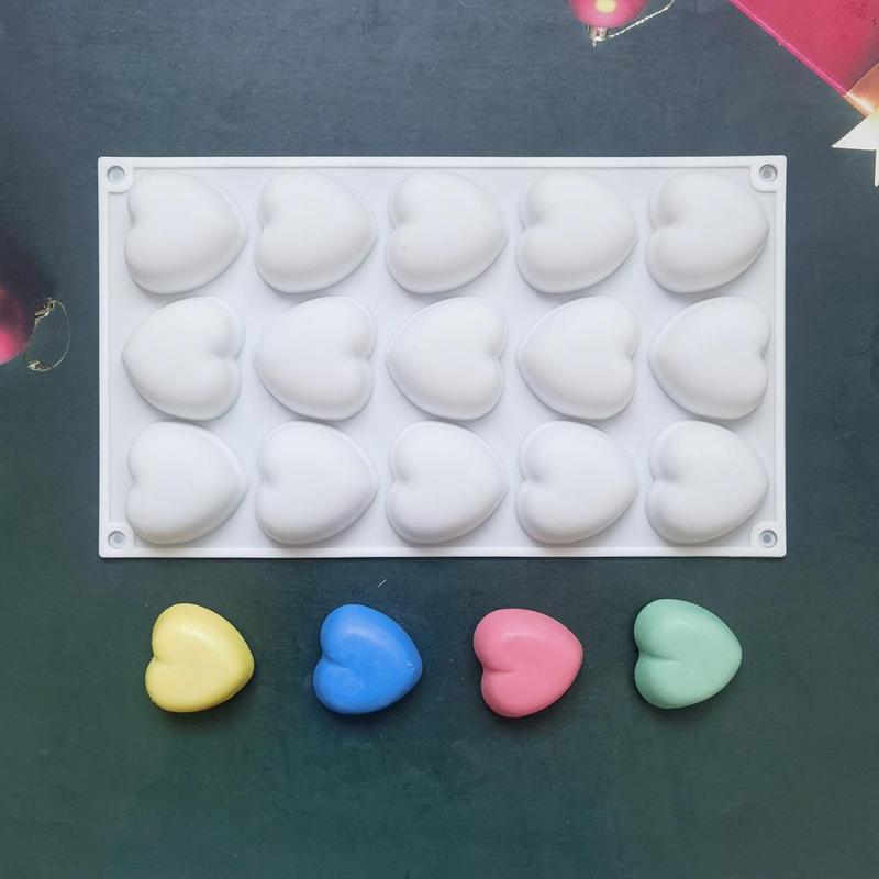 Силиконовые формы для выпечки в форме сердца для французского десерта, мусса, выпечки, помадки, конфет, мармелада, украшения торта, форма для выпечки