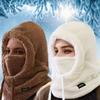 Женские зимние теплые наушники, шейный чехол, флисовая ветрозащитная маска