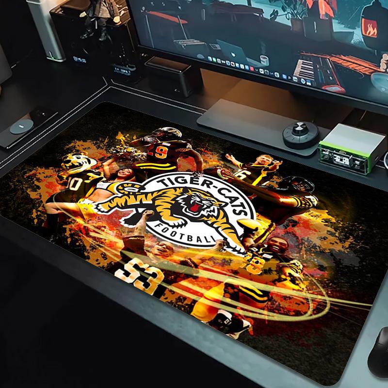 Hamilton Tiger-Cats Color Mouse Pad Large Gaming Table Cushion Non-slip Laptop Tablet Big Mousepad XXL Mat Mini PC Playmat With Lock edge