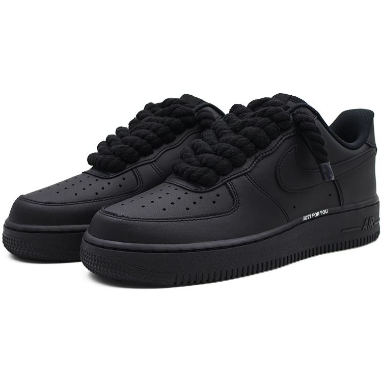 Nike Air Force 1 Abrasion Resistant Low top Skateboard Shoes Unisex Black CW2288-001(Team91- )