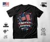 United States Flag Graffiti Graphic T-Shirt Black Unisex S-2XL