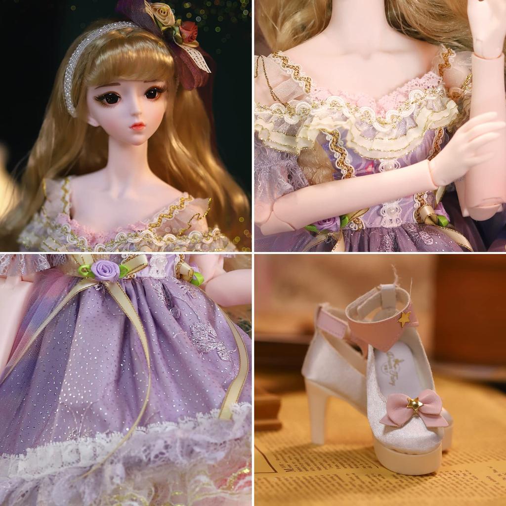 ICY Fortune Days Масштабная кукла BJD Fashion Style Series 34 подвижных механических сустава, игрушки для тела и подарки для взрослых и детей в возрасте от 1/3 до 6+ (Анна)